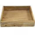 Floristik24 Decorative tray wooden tray rectangular arrangement underlay 27×27cm