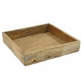 Floristik24 Decorative tray wooden tray rectangular arrangement underlay 27×27cm