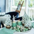 Floristik24 Decorative Christmas tree, winter decoration, fir tree with snow H19cm