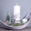 Floristik24 Christmas decoration, deco fir tree, mini fir green snowed H15cm Ø9.5cm 6pcs