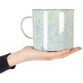 Decorative mug, plant pot, mandala, enamelled, Ø13cm H12cm | Floristik24.ie