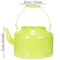 Decorative metal teapot, apple green - flower pot - Ø20cm H15cm - versatile garden decoration and gift idea | Floristik24.ie