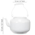 Decorative metal teapot with vintage look for flower arrangements | Floristik24.ie