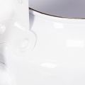 Decorative teapot, planter, metal, white, shabby chic, Ø8.6cm, H16cm, vintage decorative flower pot | Floristik24.ie
