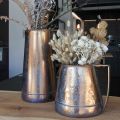 Floristik24 Decorative vase metal copper decorative jug decorative jug W24cm H20cm