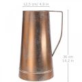 Floristik24 Decorative vase copper colored decorative jug vintage decorative W21cm H36cm