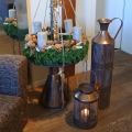 Floristik24 Decorative vase vintage decorative jug copper colored metal Ø26cm H58cm
