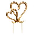 Floristik24 Decorative heart to stick gold 17cm