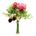 Floristik24 Decorative bouquet pink 20cm