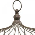 Floristik24 Decorative crown for hanging Metal crown antique 6 hooks Ø28cm