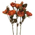 Floristik24 Deco rose bouquet artificial flowers rose bouquet orange 45cm 3pcs