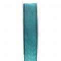 Floristik24 Decorative ribbon turquoise 25mm 20m