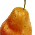 Floristik24 Deco pear yellow red, deco fruit, food dummy 12.5cm