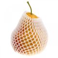 Floristik24 Deco pear yellow red, deco fruit, food dummy 12.5cm