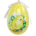 Floristik24 Decorative eggs to hang yellow-green 5-8cm 8pcs