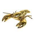 Floristik24 Deco figure lobster 8cm gold