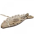 Decorative fish made of driftwood wooden fish nature maritime decoration 31cm