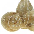 Floristik24 Wooden eggs, decorative eggs, Easter eggs made of mango wood 8×5cm 6pcs