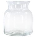 Floristik24 Decorative glass vase lantern glass clear Ø18cm H20cm