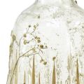 Floristik24 Decorative glass vase with real gypsophila decor Ø9.5cm H18cm