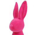 Floristik24 Decorative bunny flocked pink 30cm 2pcs