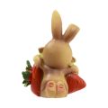 Floristik24 Decorative bunny with carrot Easter bunny decorative figures H5.5cm 6pcs