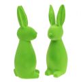 Floristik24 Deco rabbits green 30cm 2pcs