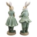 Deco rabbit pair of rabbits vintage figures H40cm 2pcs
