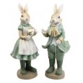 Deco rabbit pair of rabbits vintage figures H40cm 2pcs