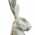 Floristik24 Decorative rabbit sitting stone look garden decoration H30cm 2pcs