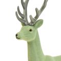 Floristik24 Decorative deer reindeer Christmas figure green gray H37cm