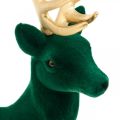 Floristik24 Deco deer standing green gold Christmas decoration figure 40cm