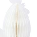 Floristik24 Decorative Chicken Rooster Honeycomb Paper White Orange 7.5×4.5×8cm 6pcs