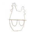 Deco chicken table decoration Easter egg stand metal 16x8.5x20cm