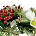 Floristik24 Decorative wreath with Christmas roses Ø30cm