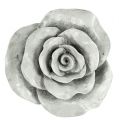 Floristik24 Deco rose gray 13cm