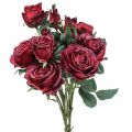 Floristik24 Deco roses red artificial roses silk flowers 50cm 3pcs
