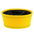 Floristik24 Decorative bowl yellow Ø20cm H9cm, 1p
