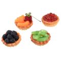 Floristik24 Decorative cakes with fruits food dummies 6cm 4pcs