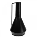 Floristik24 Decorative vase metal decorative jug black 19.5cm H38.5cm