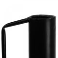 Floristik24 Decorative vase metal black handle decorative jug 14cm H28.5cm