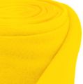 Floristik24 Decorative fleece yellow 15cm 5m