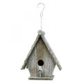 Decorative birdhouse for hanging Birdhouse Deco Gray H22cm