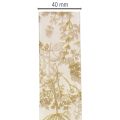 Gift ribbon with plant motifs, dill decorative ribbon, 40mm wide, 20m long | Floristik24.ie