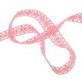 Floristik24 Decorative ribbon lace 16mm 20m pink