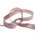 Floristik24 Deco ribbon Christmas silver-red 15mm 20m