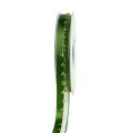 Floristik24 Deco ribbon with lurex decoration green-gold 15mm 20m