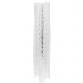 Floristik24 Decorative ribbon lace white 9mm 20m