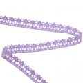 Floristik24 Deco ribbon crocheted lilac 12mm 20m