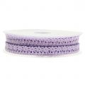Floristik24 Deco ribbon crocheted lilac 12mm 20m